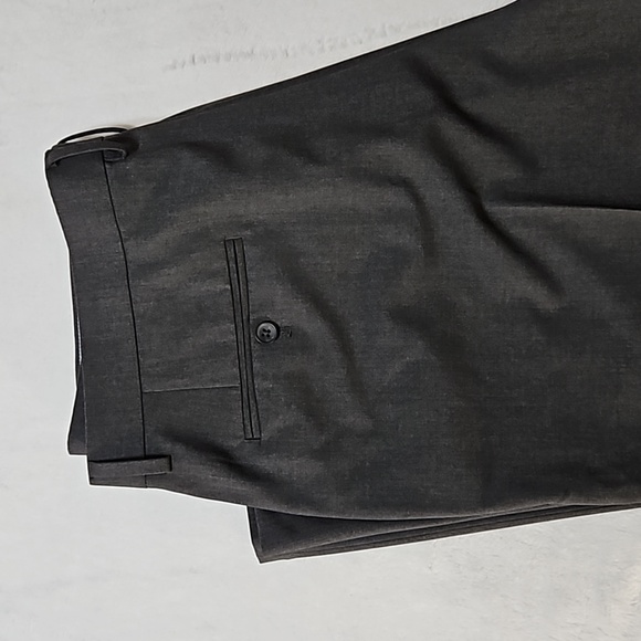 BIG & TALL DARK GRAY DRESS PANTS- 42 WAIST / 30 LENGTH - Picture 2 of 3